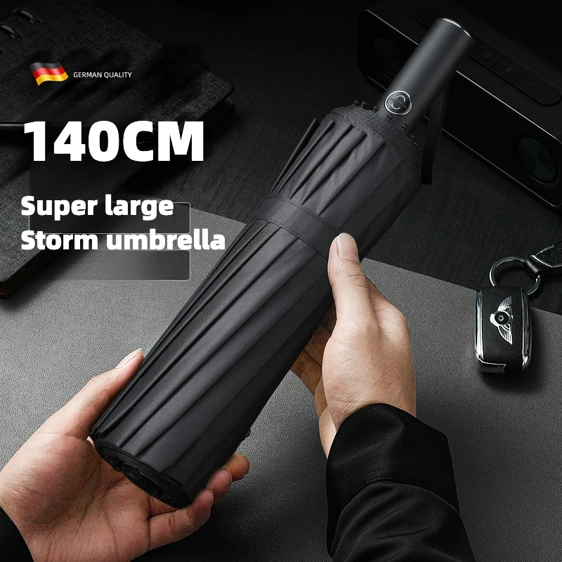Super Large 140CM Automatic Fo - Golf Umbrella Large recension och pris