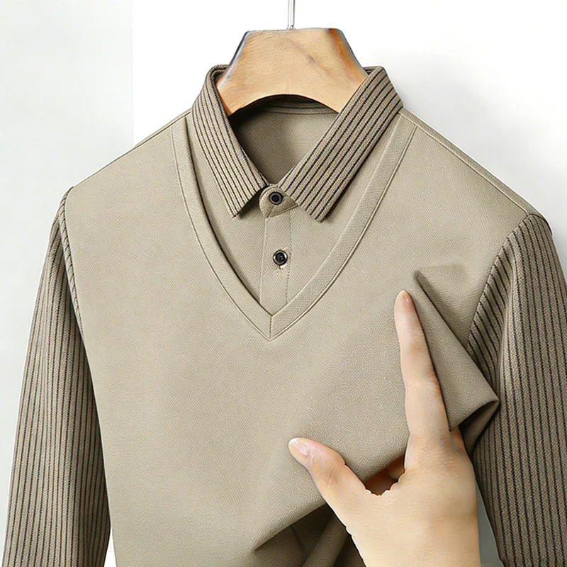 Men's Fake Two Piece Shirt Col - Golf Tees recension och pris