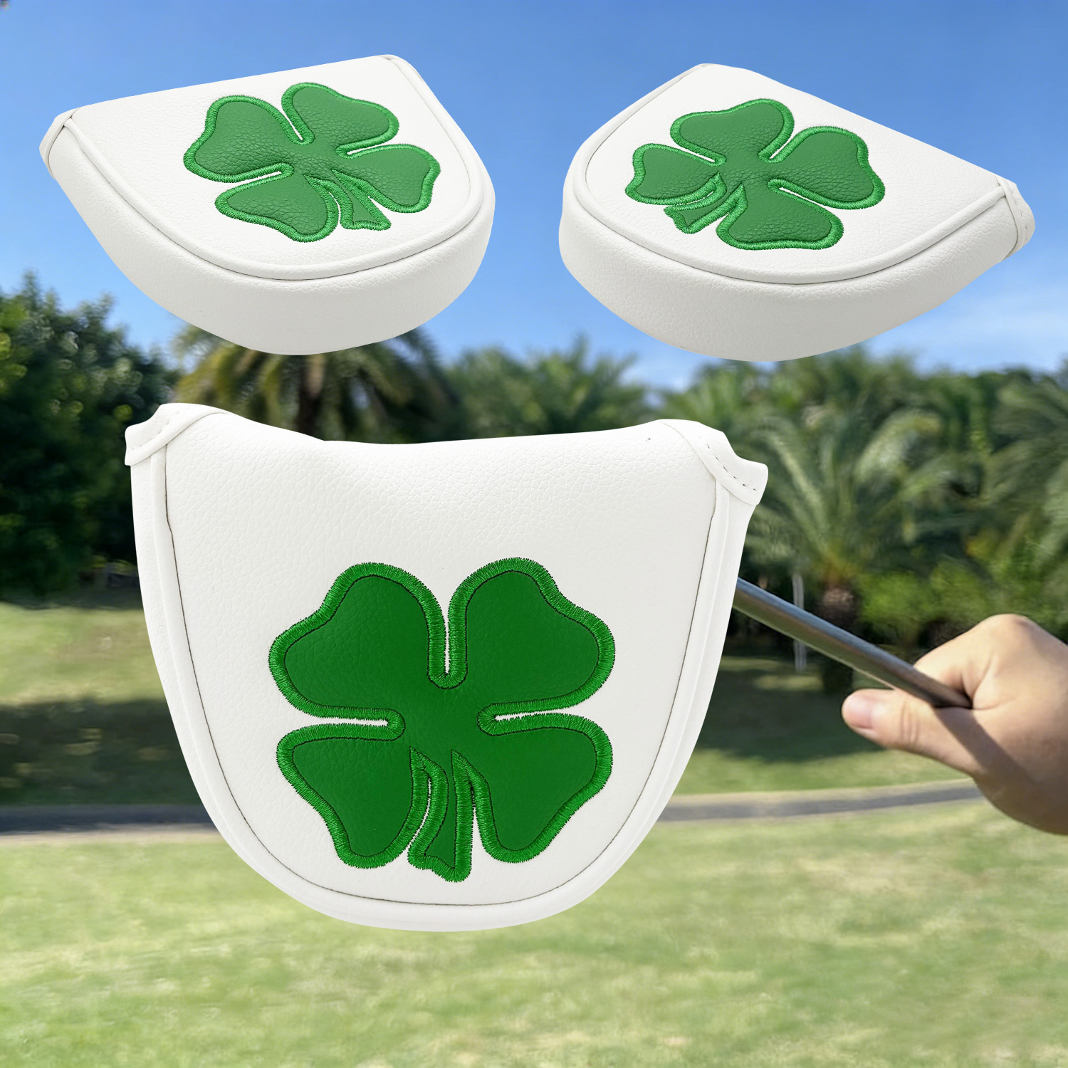 1pc Putter Head Cover, 'Clover - Golf Tees recension och pris