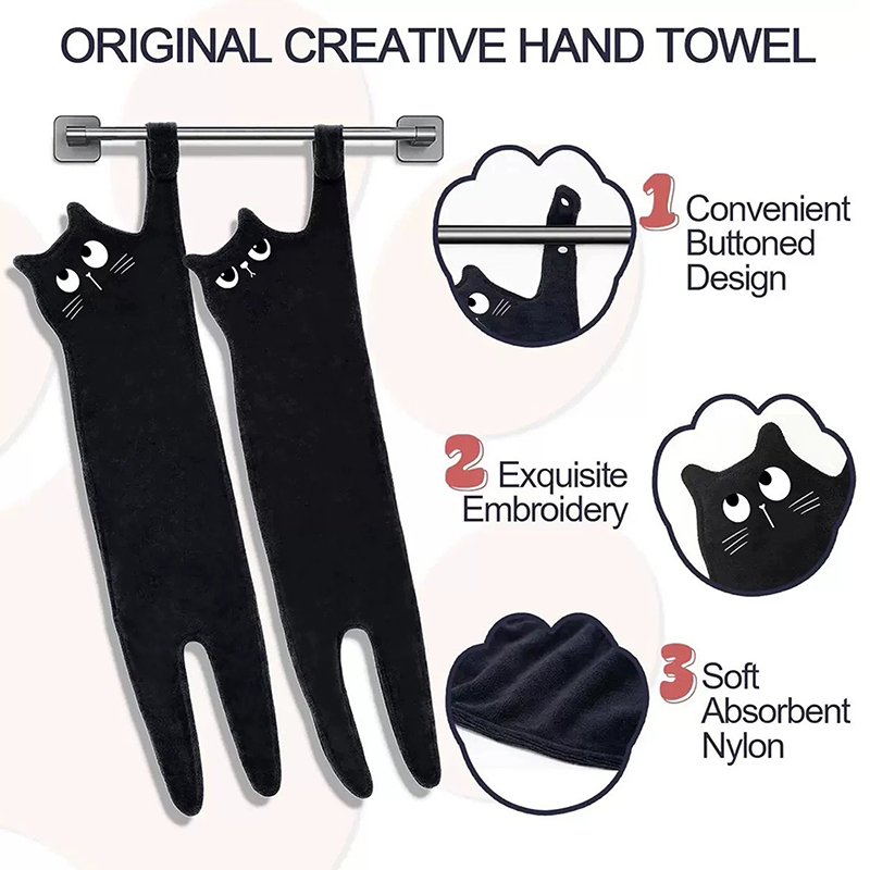 Funny Cat Hand Towels Kitchen  - Golf Towel recension och pris